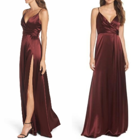 jill jill stuart satin gown